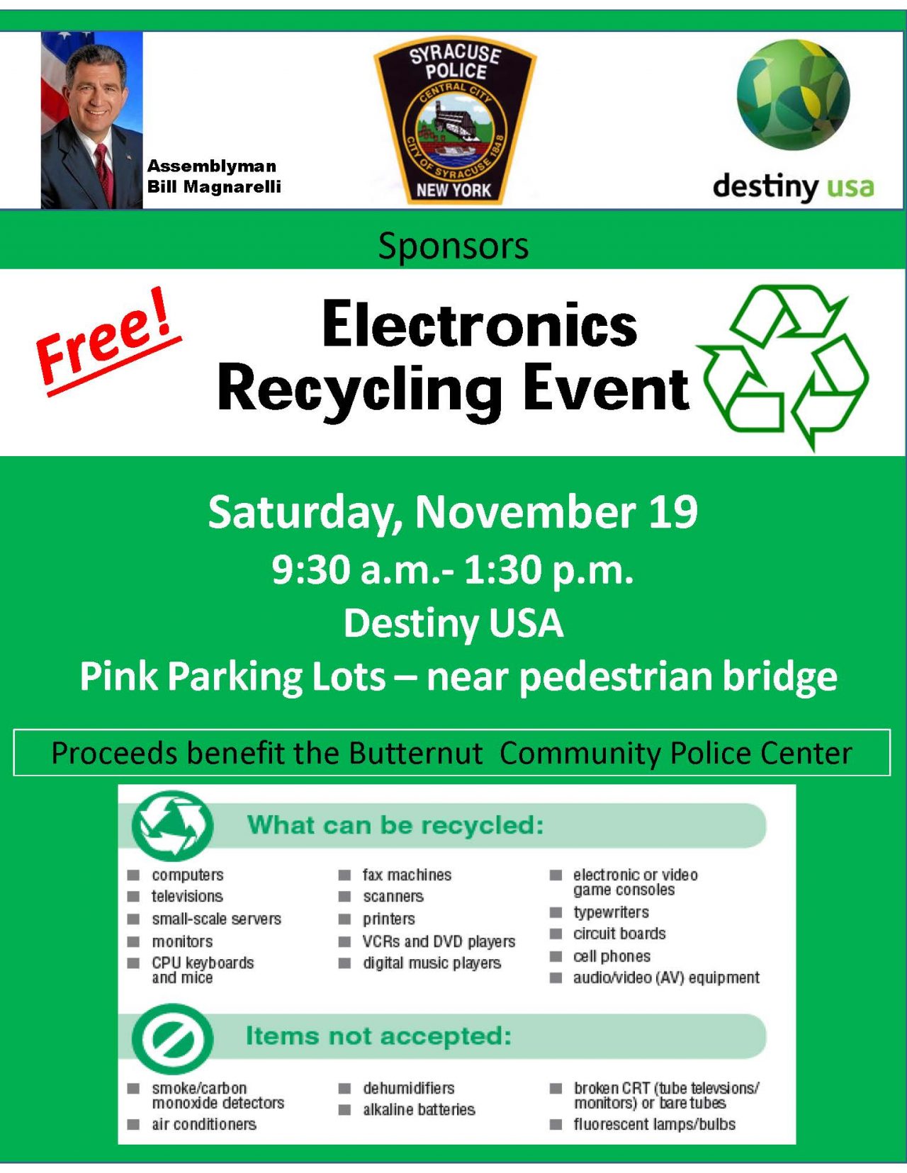 Electronics Recycling Event Destiny USA