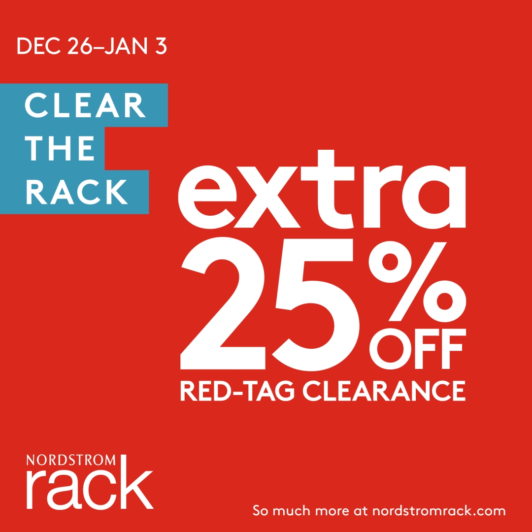 Nordstrom Rack Clear the Rack at Nordstrom Rack Now thru Jan 3 1080x1080 EN 1