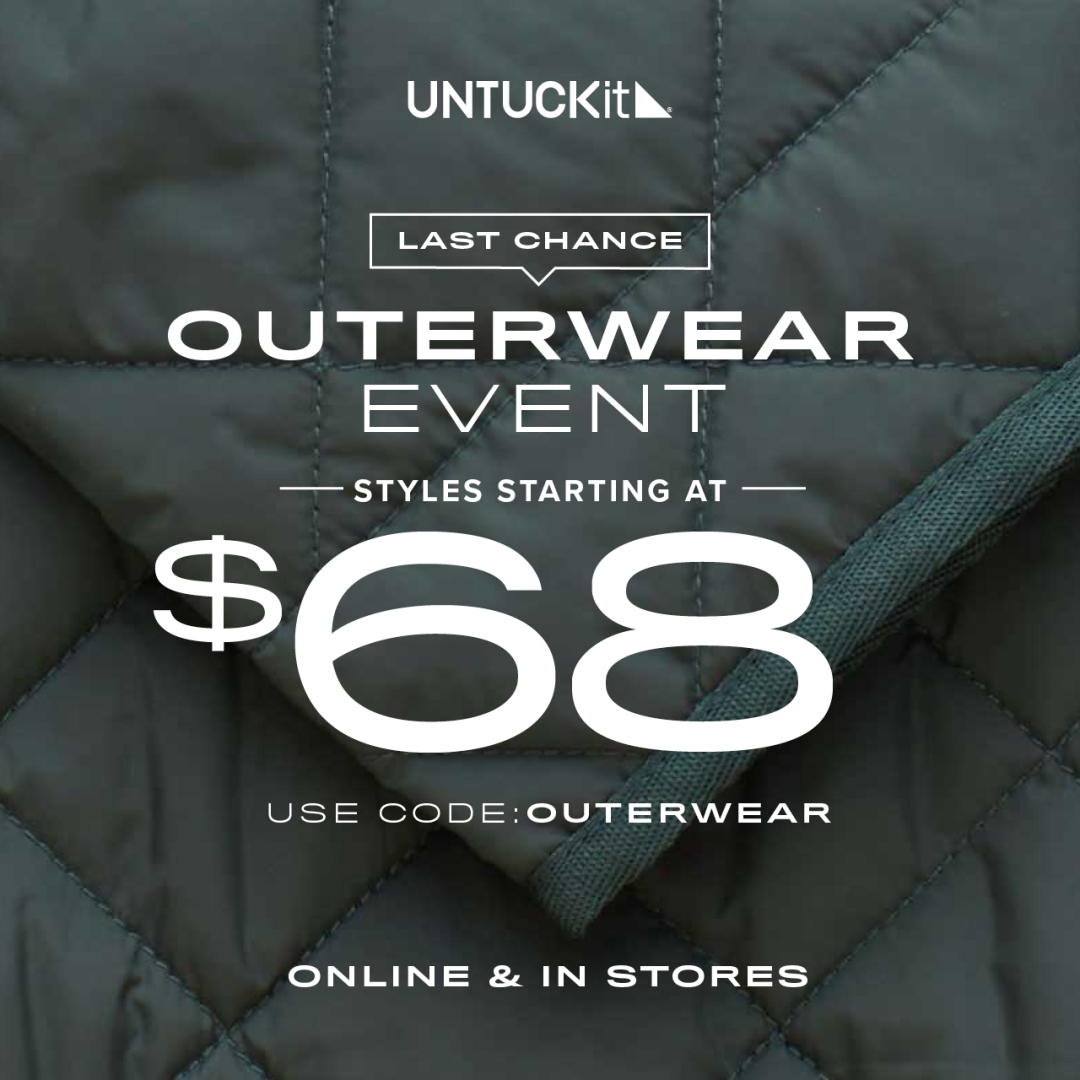 UNTUCKit Outer Wear Sale Starting at 68 1080x1080 EN