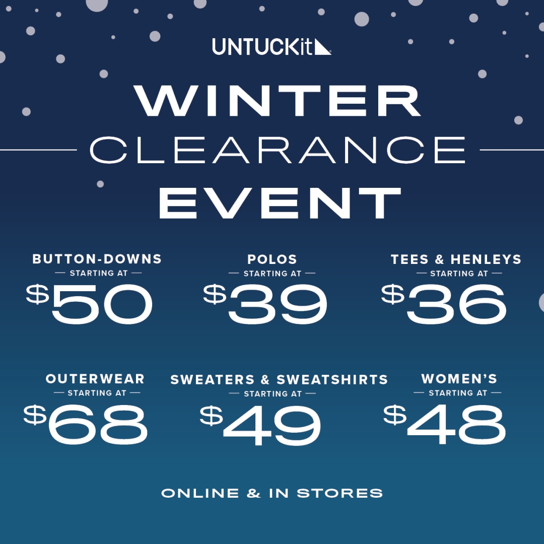 Web Winter Clearance Event 