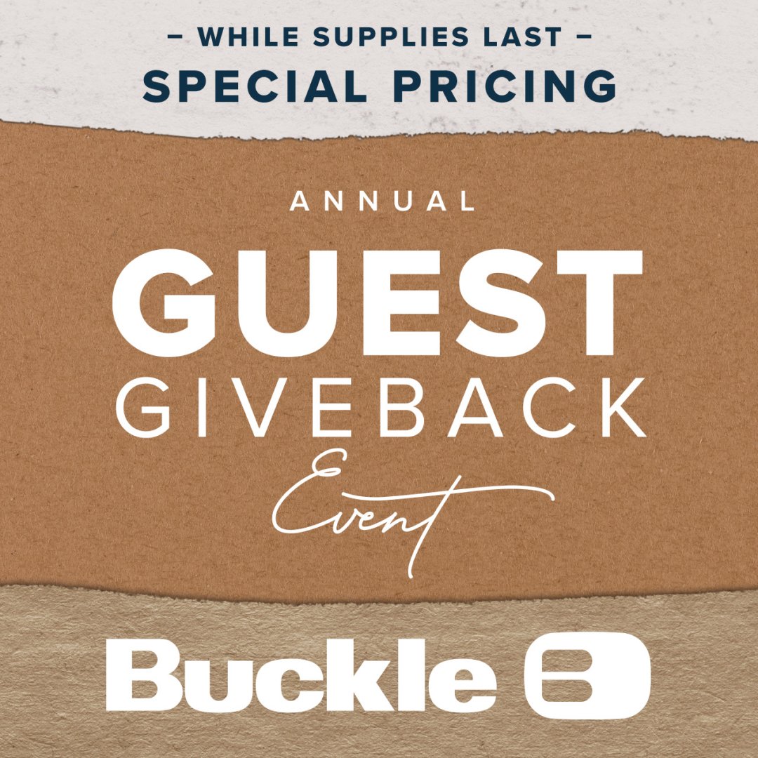 Buckle Campaign 91 Join us for our Guest Giveback Event EN 1080x1080 1