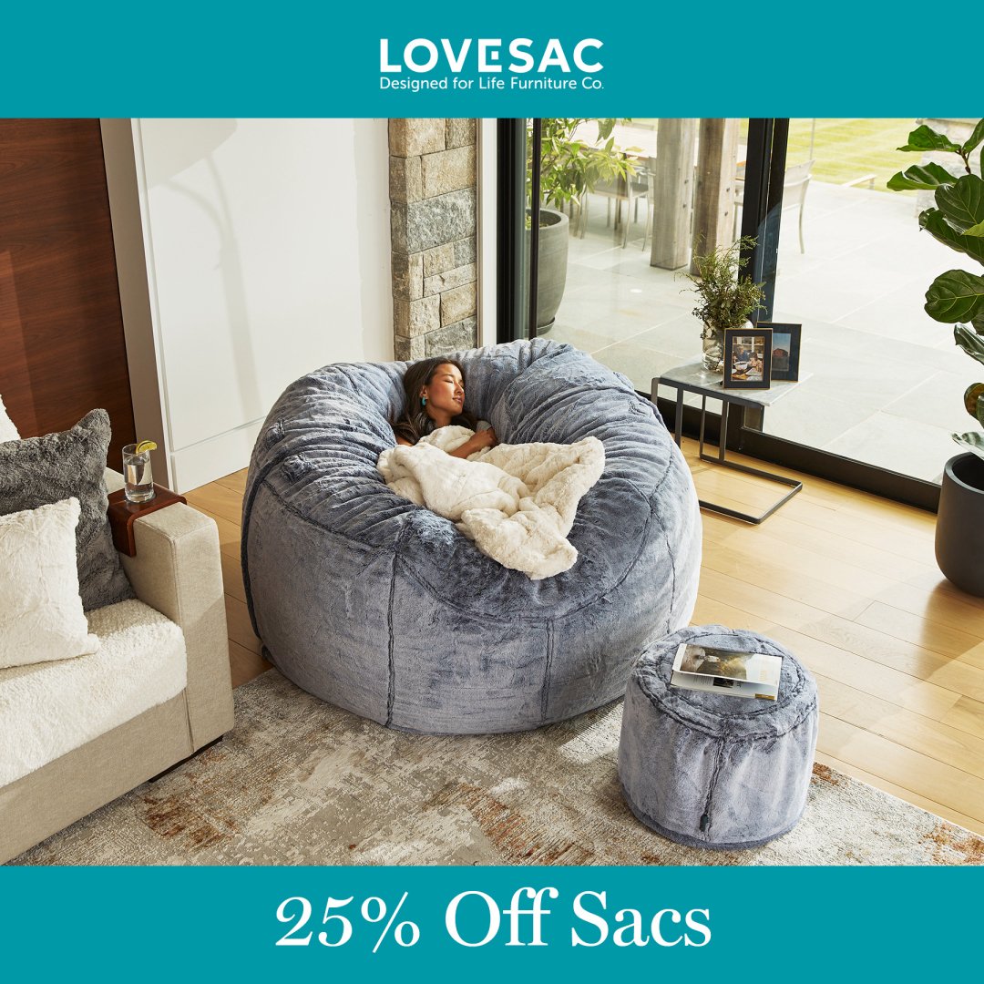 Lovesac Campaign 57 25 Off Sacs EN 1080x1080 1