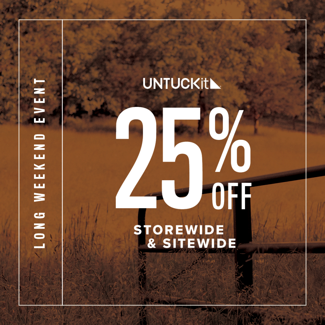 UNTUCKit Campaign 102 UNTUCKit Long Weekend Sale EN 1080x1080 1