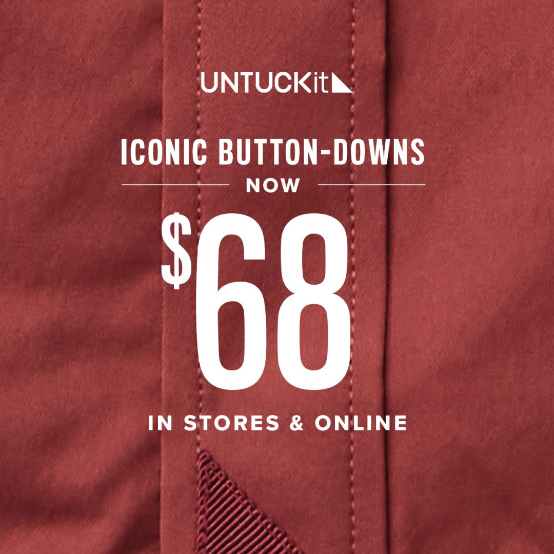 UNTUCKit Campaign 105 Iconic Buttondown Sale EN 1080x1080 1