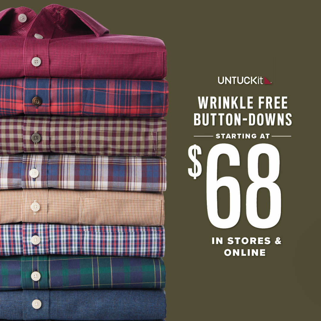 UNTUCKit Campaign 113 Untuckit Wrinkle Free Even EN 1080x1080 1