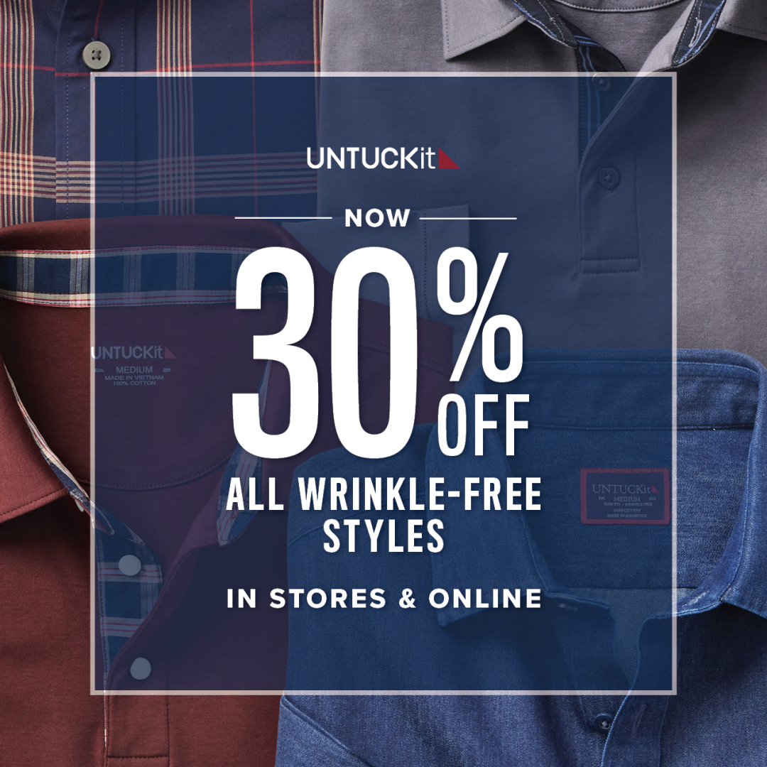 UNTUCKit Campaign 122 Wrinkle Free Event EN 1080x1080 1