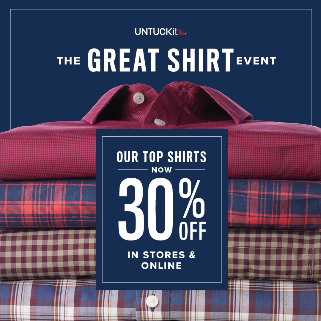 UNTUCKit Campaign 125 Untuckit Great Shirt Event EN 1080x1080 1