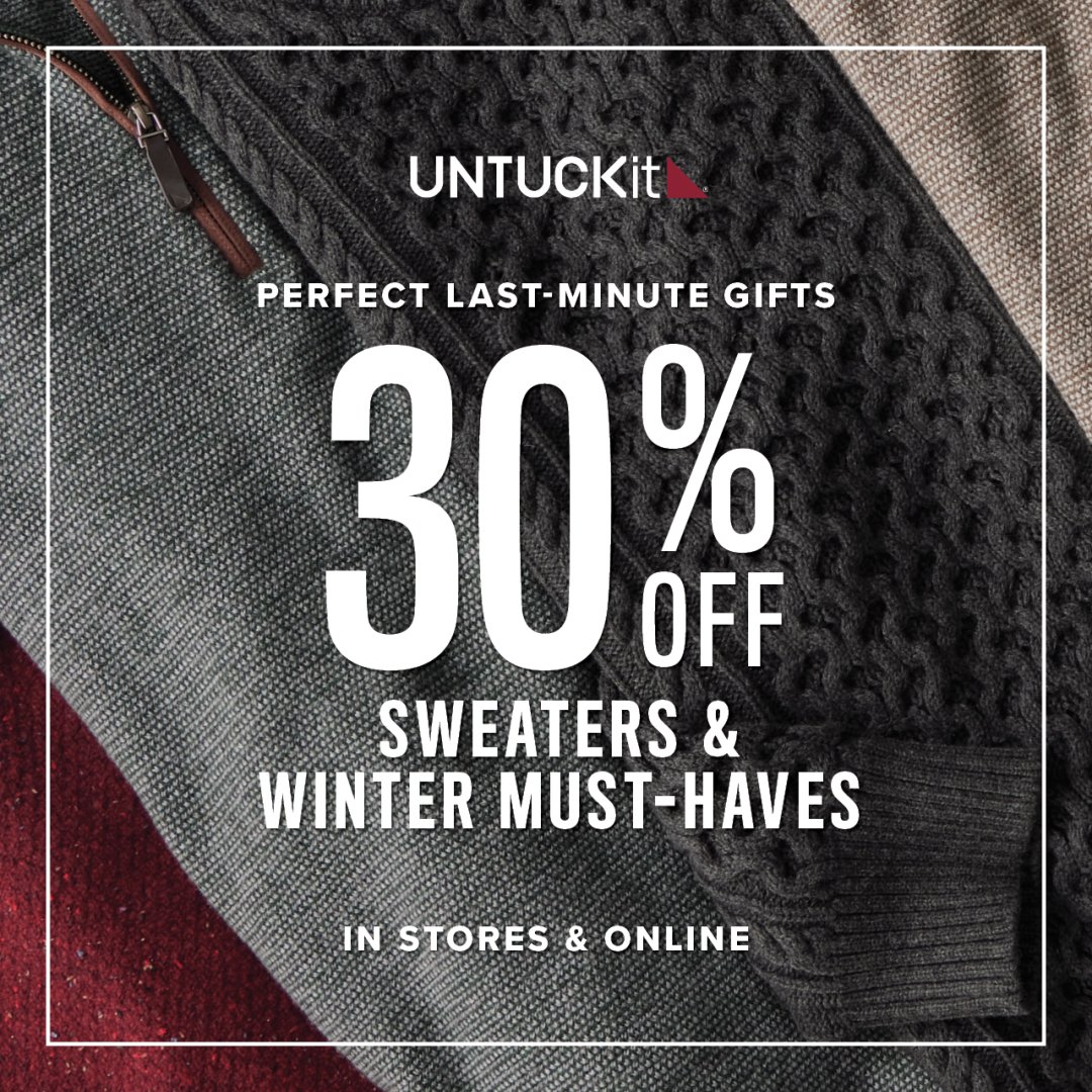 UNTUCKit Campaign 126 Untuckit Last Minute Gift Sale EN 1080x1080 1