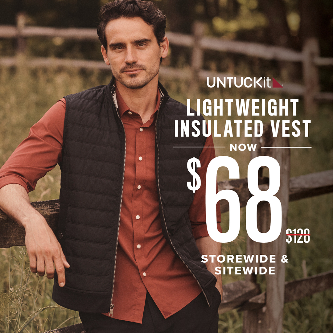 UNTUCKit Campaign 128 Untuckit Outerwear Sale EN 1080x1080 1