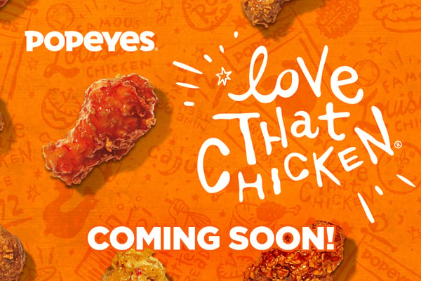 DUSA Popeyes Coming Soon Email