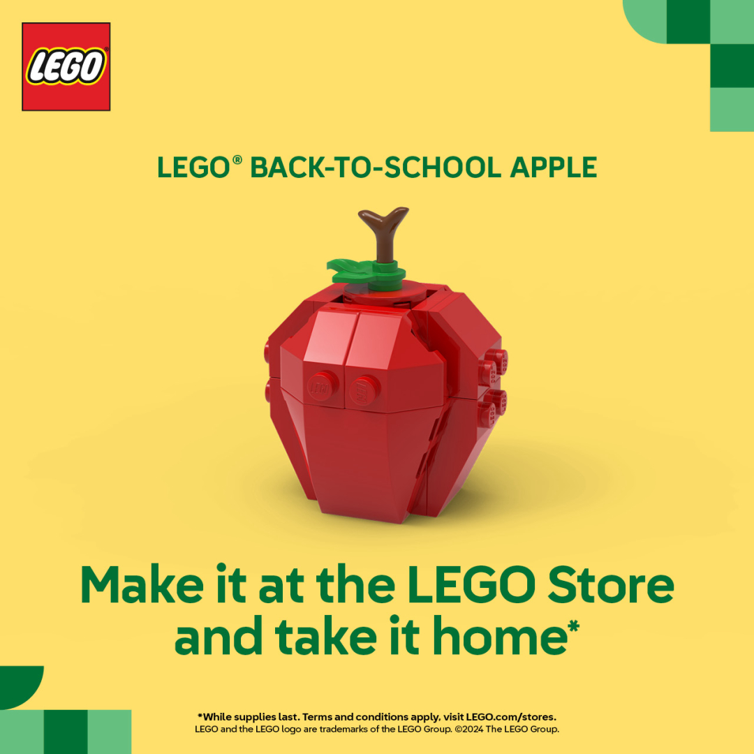 LEGO USCA Campaign 58 Build a LEGO® Back to School Apple and take it home with you EN 1080x1080 1