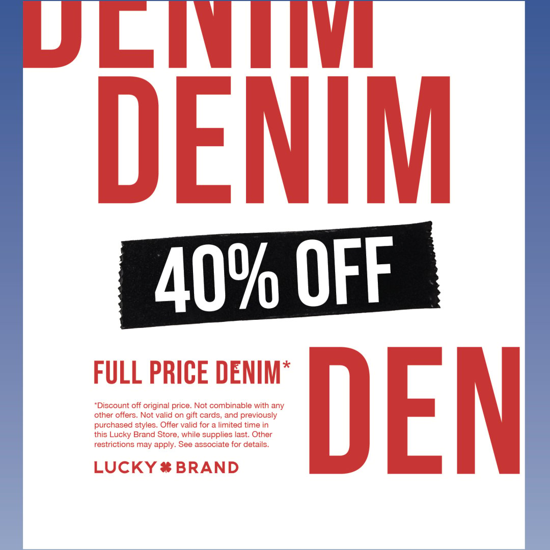 Lucky Brand Campaign 238 Denim 40 Off Full Price Denim EN 1080x1080 1