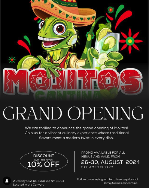 Mojitos Grand Opening Special