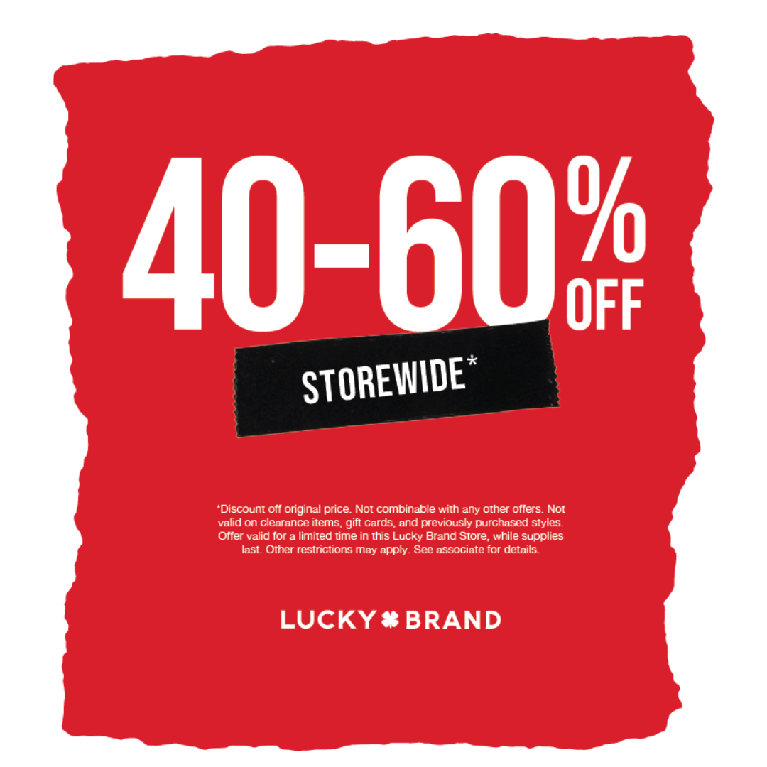 Lucky Brand Campaign 251 40 60 Off Storewide EN 1080x1080 1