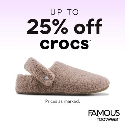 Famous Footwear Campaign 17 Crocs up to 25 off EN 1080x1080 1