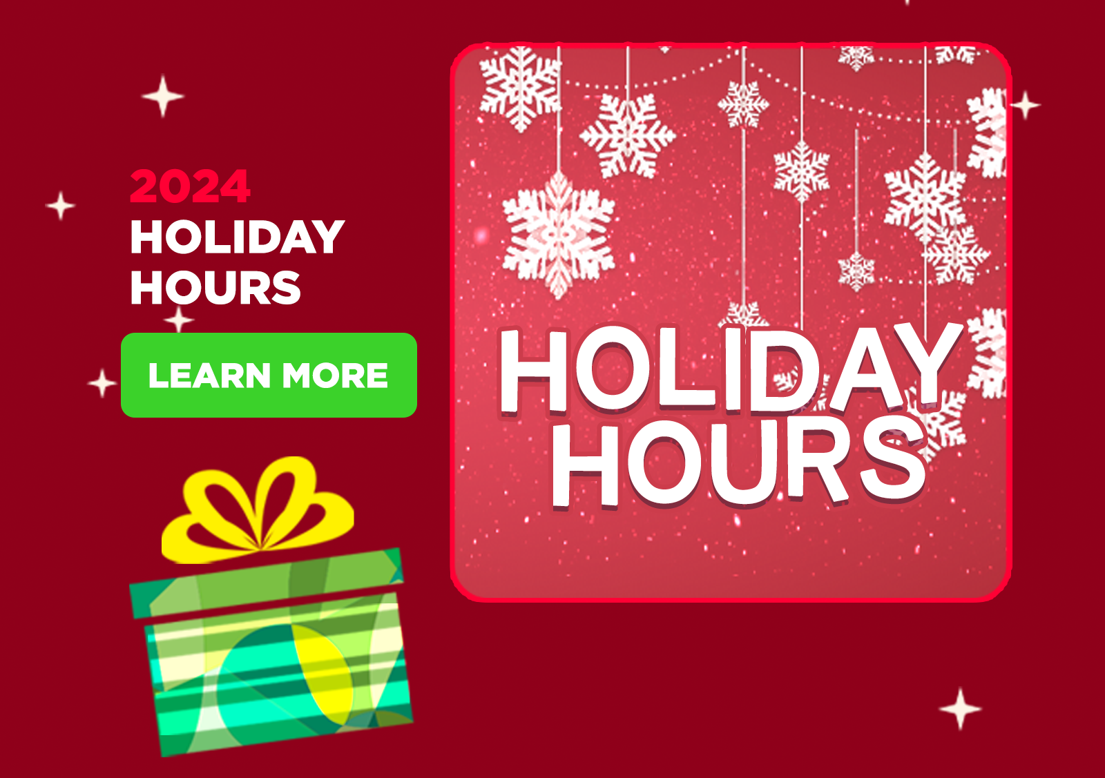 Holiday Hours